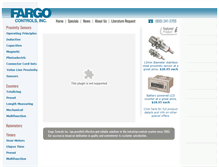Tablet Screenshot of fargocontrols.com
